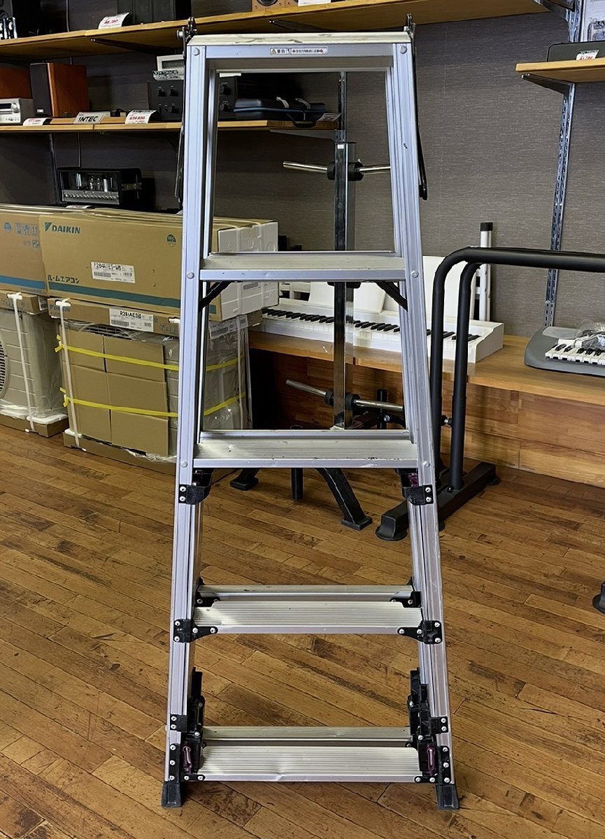ピカ 四脚アジャスト式はしご兼用脚立 KS-180A ※6尺の中古 中古B