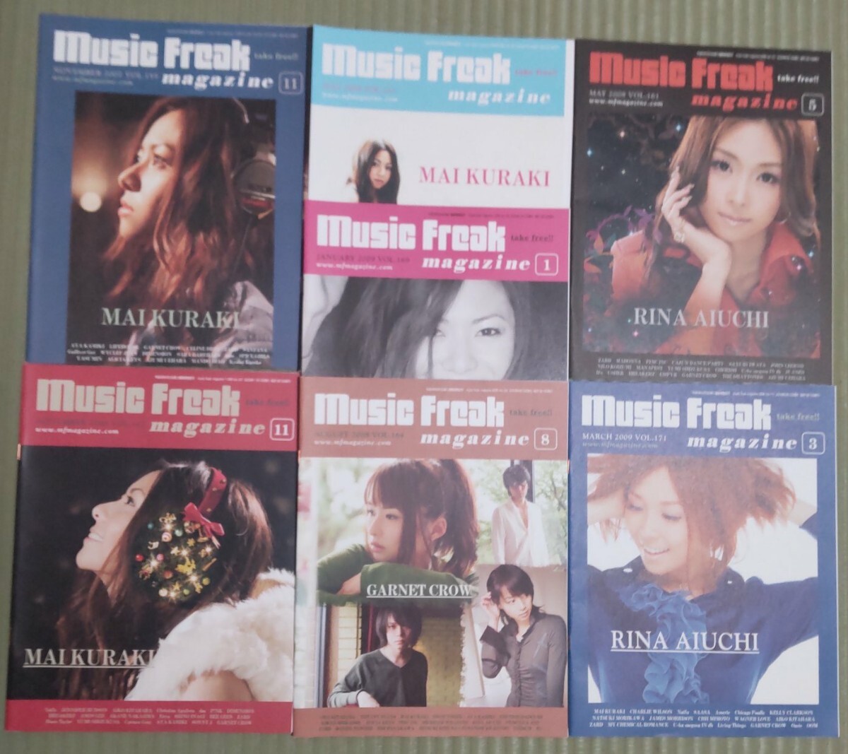 GARNET CROW Music Freak magazine2冊セット 雑誌