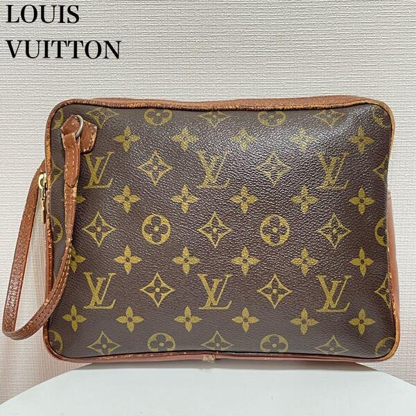 ■美品■ルイヴィトン LOUIS VUITTON モノグラム セカンドバッグ ブラウン