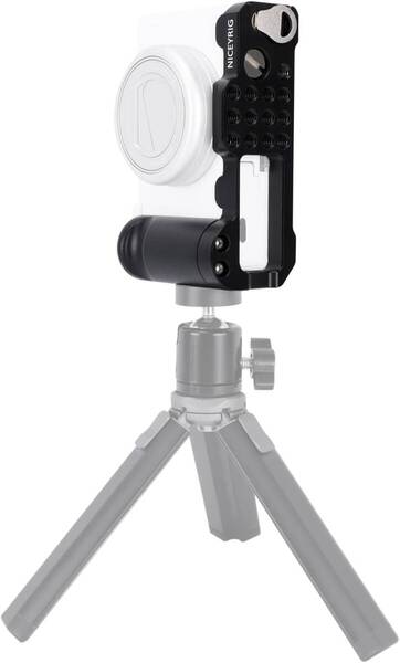 NICEYRIG L型プレート L型ハンドル Sony ZV-1M2II/Sony ZV-1M2カメラ専用 ケージ ハンドグリップ 1/4 (ブラック)