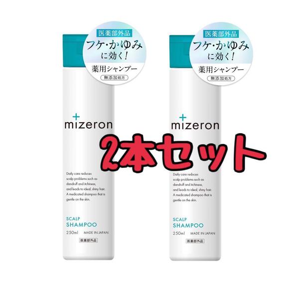 2本セット スカルプシャンプー 頭皮 フケ かゆみ 汗臭 薬用 ミゼロン