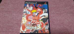 ◎ PS2 【NARUTO~ナルト~ナルティメットヒーロー3】箱/説明書/動作保証付/2枚までクイックポストで送料185円