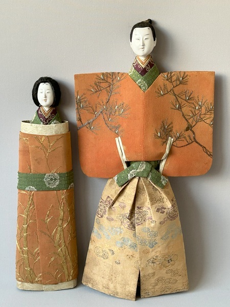 文明館】雛人形 木箱付き 男雛 女雛 江戸時代 時代物 骨董 おそれ 古 文明館】雛人形 木箱付き 男雛 女雛 江戸時代 時代物 骨董 おそれ 古
