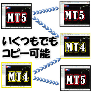 コピーツール・ライクネス MT5からMT4 MT4からMT5へ何台でもコピー出来る! FXトレード 自動売買 口座縛り無し コピートレード