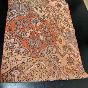 名古屋帯 孔雀柄 送料込み かぐや086