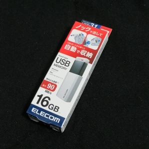 【USBメモリー】16GB USB3.1 MF-PKU3016GWH Knock type USB MEMORY 新品・未使用品・未開封品 格安 即決