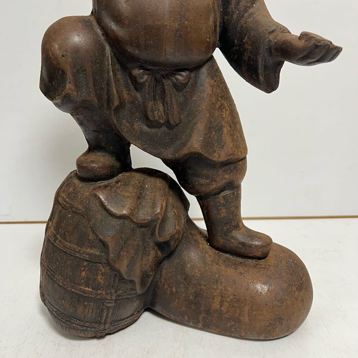 鉄製 大黒天 置物 高さ約50cm 重さ9.4kg 大黒様 金属工芸 七福神
