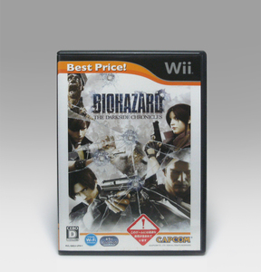 ● Wii バイオハザード/ ダークサイド・クロニクルズ Best Price RVL-SBDJ-JPN-1 BIOHAZAD: THE DARKSIDE CHRONICLES NTSC-J Resident Evil