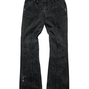 00s wrangler boots cut デニム ブーツカット ブラック Y2K W30