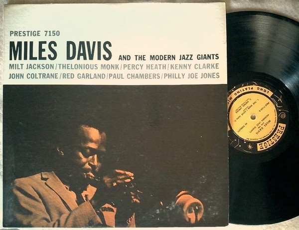 Miles Davis and the Modern Jazz Giants Prestige PRLP 7150 van gelder 黄黒 Bergenfield N.J ミゾ