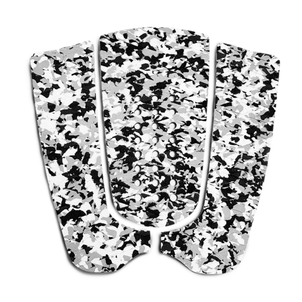 【送料無料】グレー迷彩柄サーフボードデッキパッド 3ピース ショートボード/ファンボード/ロングボード カモフラグレー
