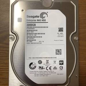 【状態◎】Seagate シーゲート Enterprise NAS HDD ST3000VN0001 3.5インチ HDD 3TB(NASソリューションに適したHDD)
