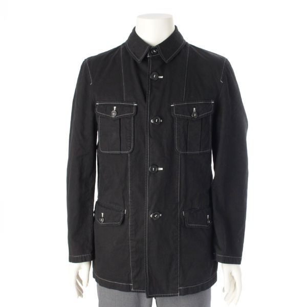 【田中オム】COMME des GARCONS HOMME コムデギャルソンオム AD2000 コットン 製品染め サファリ ステッチ カバーオール HJ-10049S #A2583