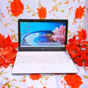 美品ホワイト色/極上品/爆速3世代Corei7/DVD焼き/新型Win11搭載/ 爆速SSD512/ Webカメラ/ NEC LAVIE