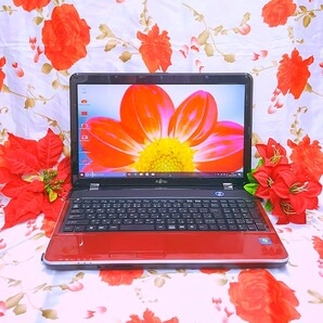 新型Win11搭載/大人気レッド色/メモリ8GB/オフィス/動画編集/テレワーク/ Webカメラ/新品マウスサービス/新品SSD256GB搭載