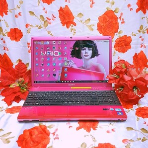 新品SSD256GB搭載/爆速Core-i3/大人気/ピンク色SONY VAIO/新型WIN11/オフィス/ソフト多数/新品マウスサービス