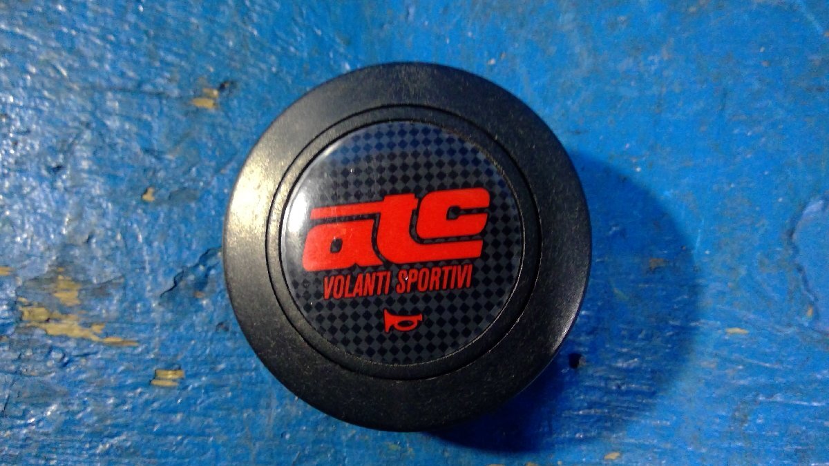 ATC ホーンボタン atc VOLANTI SPORTIVI 赤ロゴ もらし レッド