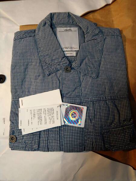 新品未着用 VIS 101 JKT (INDIGO CHECK) Size1 WHITE