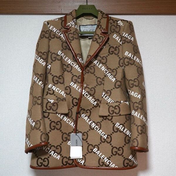 GUCCI グッチ ハッカープロジェクト バレンシアガ テーラードジャケット 総柄 ジャケット アウター