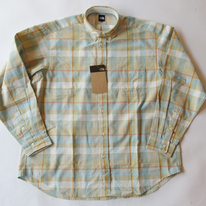 2025ss THE NORTH FACE ロングスリーブマドラスシャツ (ユニセックス) サイズL 快適な長袖シャツ/ノースフェイスパープルレーベルナナミカ