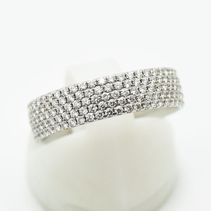 Tiffany кольцо me Toro TIFFANY&Co. 5 low pave diamond полный diamond бриллиант K18WG примерно 13 номер новый товар отделка б/у