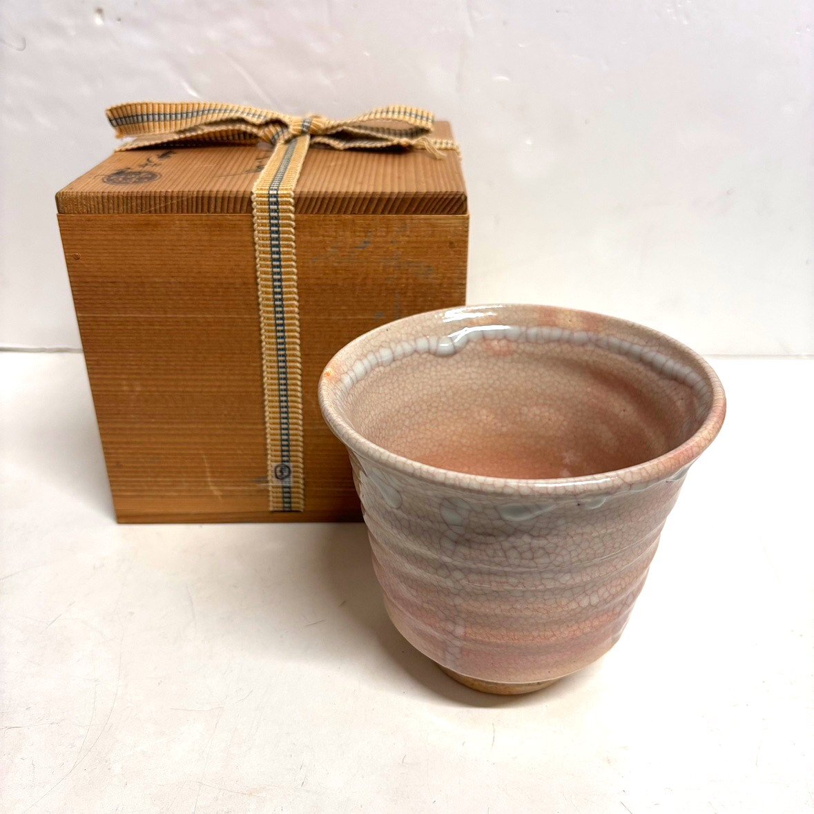 萩高麗茶碗 後箱 水津和之作 萩焼 | 萩焼屋Hagiyakiya ネット