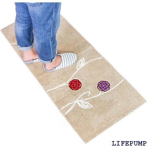 オカ エトフ キッチンマット 約50×120cm ベージュ 8588
