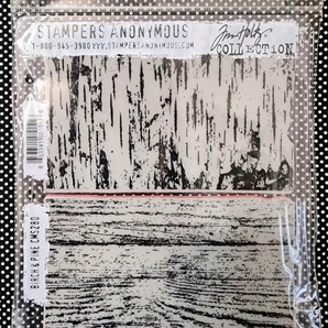 新品☆Tim Holtz Collection ティムホルツ Stampers Anonymous CMS280 Birch & Pine 木目2種 しらかば 松 背景 バックグラウンド カード