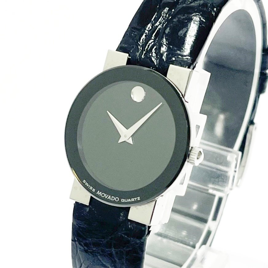 MOVADO Quartz Stainless Steel Black Dial Women's Watch 84.A1