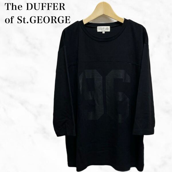 THE DUFFER of ST.GEORGE 七分袖Tシャツ カットソー 黒