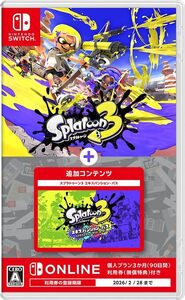 中古 スプラトゥーン3 + エキスパンション・パス ニンテンドースイッチ Nintendo Switch ゲームソフト ≡A5963