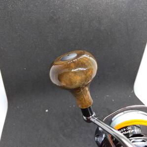 ウッドハンドルノブ Type-A/Type S 38mm ラウンドノブ クス 楠 鉄媒染 (ウレタン仕上) (P2503053)