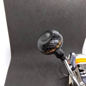 ウッドハンドルノブ Type-A/Type S 38mm ラウンドノブ クリ 鉄媒染 (ウレタン仕上) (P2503068)