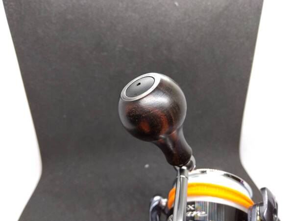 ウッドハンドルノブ Type-A/Type S 30mm ラウンドノブ エボニー 黒檀 (縞黒檀) (P2504009)
