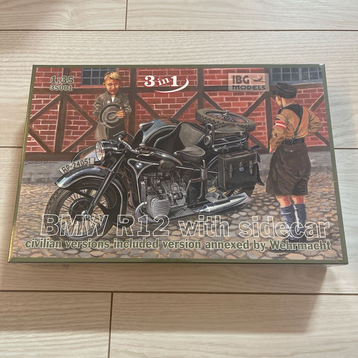 稀少】【美品】Hasegawa ハセガワ 未開封！SIDECAR WITH BMW