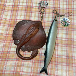 プニプニ鮮魚 ストラップ エイ リアル スクイーズ ぷにぷに