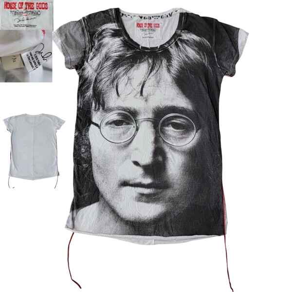 【イマジン期】Imagine HOUSE OF THE GODS ブティストパンク Buddhist Punk ジョンレノン JOHN LENON 半袖Tシャツ Tシャツ S
