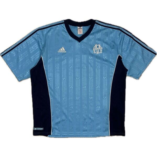 90s adidas OLYMPIQUE DE MARSEILLE vintage training football shirt XL Tシャツ ユニフォーム オリンピックマルセイユ 古着 サッカー