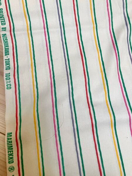 マリメッコ ビンテージ ヴィンテージ 西川 110×200cm 2m EMMA SUOMI コットン ファブリック marimekko