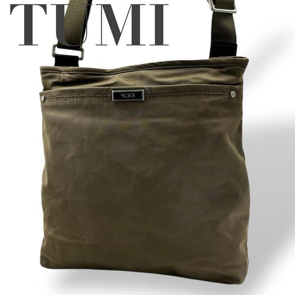 TUMI トュミ ショルダーバッグ 斜めがけ ナイロン カーキ ベージュ
