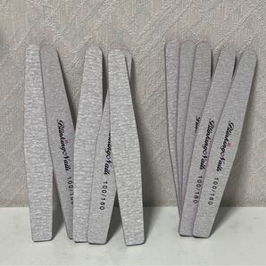 703i2537 プロのネイルファイル100/180グリットネイルファイルとバッファ、両面が付いている10pcs