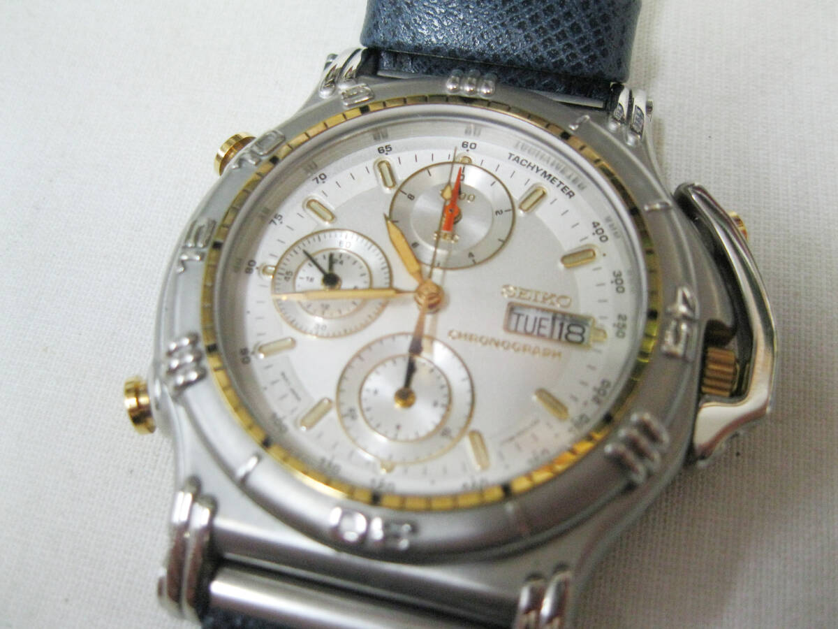 SEIKO セイコー 7T59-F010 マスターピース クロノグラフ