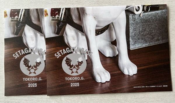 送料込★所ジョージの世田谷ベース Vol.57 付録【2点×特製カレンダー2025 壁掛けタイプ A4サイズ】付録のみ匿名配送 SETAGAYA BASE