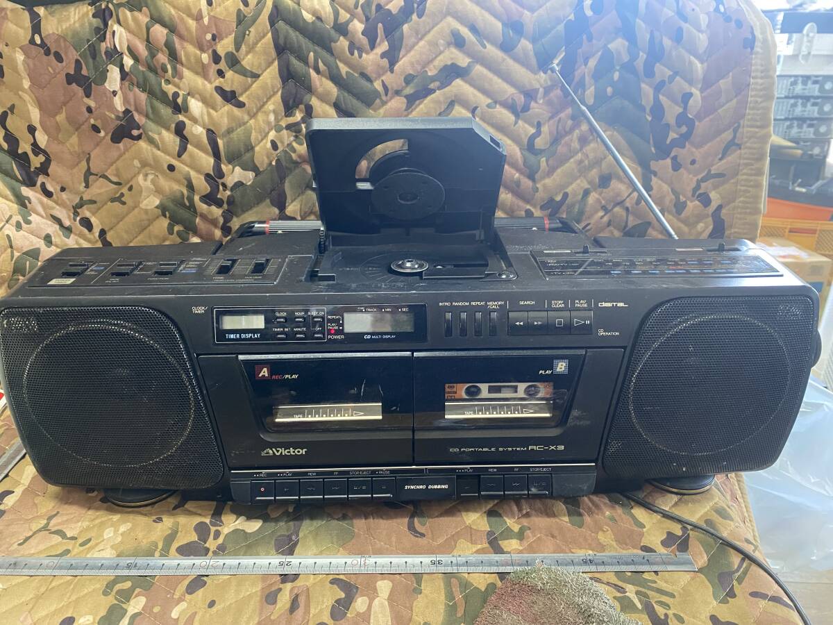 Yahoo!オークション -「cdラジカセ ビクター rc-x」(カセット