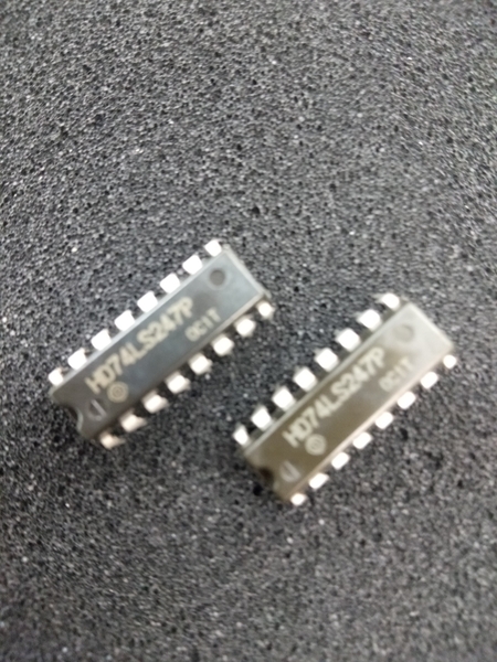 【〒無料】☆人気商品☆7SEG点灯回路等に! 日立 TTL I.C HD74LS247P(74LS47の互換に) 20個セット