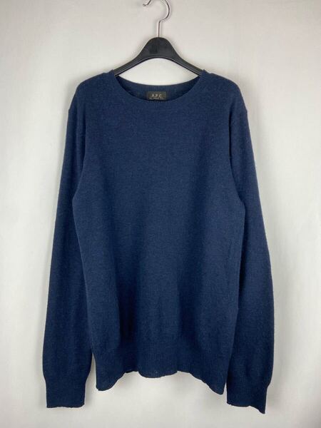 90s A.P.C アーペーセー ウール ニット ネイビー ヴィンテージ