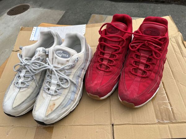 中古 ナイキ2足セット NIKE AirMax95 27cm エアマックス95 メンズ スニーカー まとめて