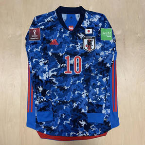 2021 2022 日本代表 南野拓実 選手支給品 ユニフォーム カタール W杯 最終予選 モナコ セレッソ 選手用 炎 ドーハ Japan Minamino 21 22