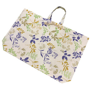 送料無料【新品】マチ15㎝ 【 布団 通園 バッグ】袋 【Leaf-B】
