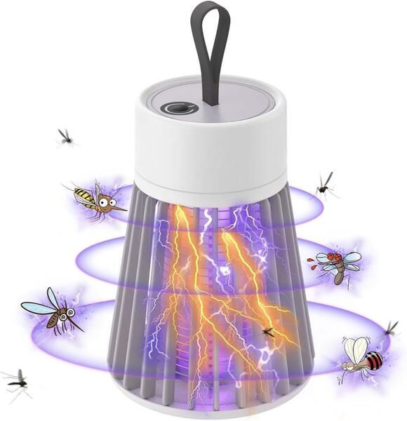 強力電撃殺虫器 安心 薬剤不要 LED誘虫灯 UV光源吸引式 コバエ取り 蚊取り アウトドア キャンプ 赤ちゃん 寝室